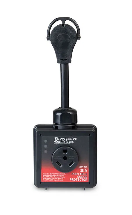 SSP-30X – PROGRESSIVE Surge Protector, Protect From Damaging Power Surges When Connected To Campground Power Supply P...